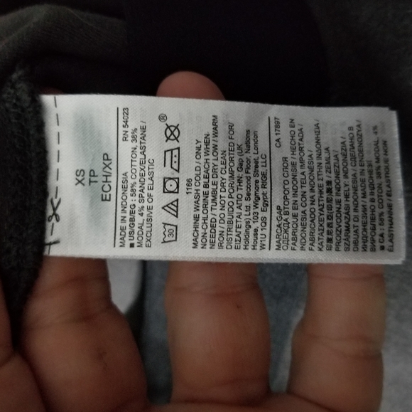 GAP | dark grey ponte stretch skinny pants legging - Picture 6 of 7